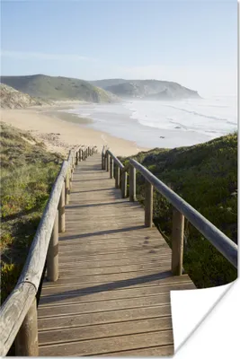 Produktbild von MuchoWow® Poster Meer - Strand - Treppe 40x60 cm - Plakate für die Wand - Poster Babyzimmer