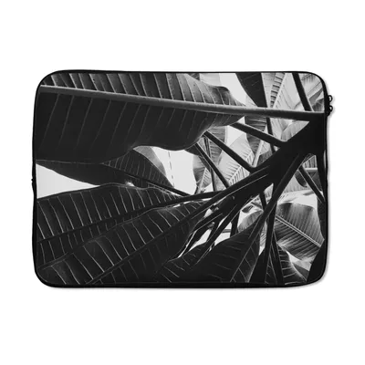 Produktbild von MuchoWow® Laptop Hülle 13 Zoll Palmenblatt - Tropisch Laptoptasche - Laptophülle - Sleeve - Rundumschutz