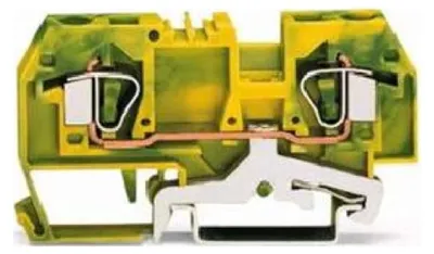 Productafbeelding van WAGO 282-907, klem voor beschermingsleiding met 2 geleiders, 6 mm²