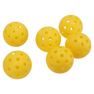 Produktbild von Picklebälle,Pickleball für draußen,Pickleball aus Kunststoff,Gelbe Picklebälle,Standard-Trainings-Pickleball,Indoor-Übungs-Floorball