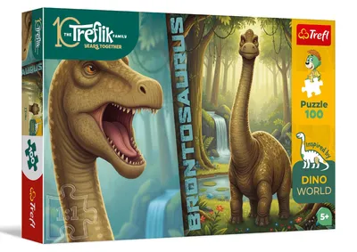 Produktbild von Trefl - Puzzle 100 Teile, Inspired By Dino World, Brontosaurus, 5+