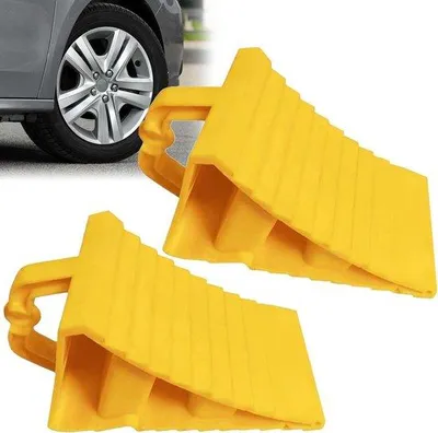 Obrázok produktu pre Sada plastových koliesok – 2-dielna – 190 x 110 x 110 mm – Žlté kolieska