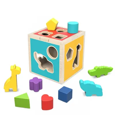 Obrázok produktu pre Drevené kocky puzzle zvieratá