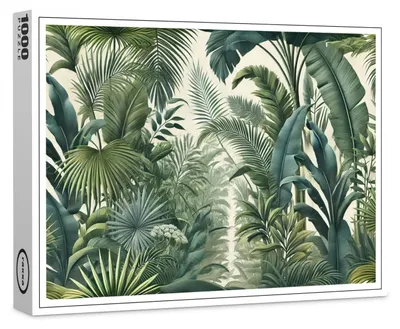 Image de Puzzle haut de gamme Raxxa « Exotic Leafy Paradise », 1 000 pièces
