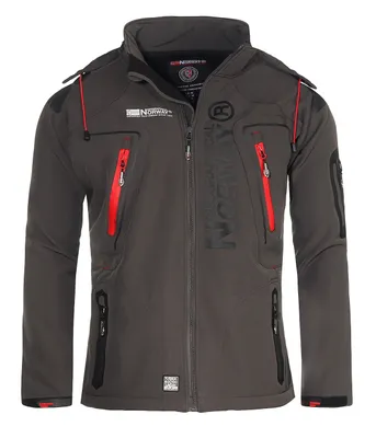 Produktbild von Geographical Norway Herren Softshelljacke Funktions-Outdoor-Jacke Model: G-Forrest, Farbe: grau, Größe: S