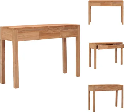 Produktbild von vidaXL Konsolentisch 110x35x75 cm Massivholz Teak - Beistelltische