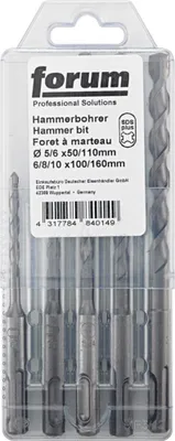 Produktbild von Forum SDS-Plus-Bohrer-Stz. 5tlg. , 4317784840149
