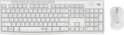 Immagine prodotto di Logitech MK295 Silent - Set tastiera e mouse - Senza fili - 2,4 GHz - Italiano - Bianco sporco