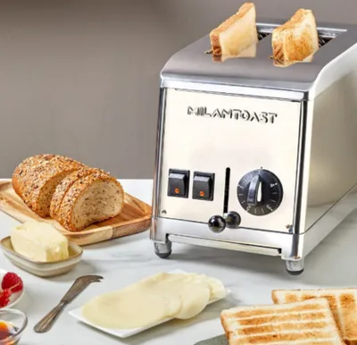 Produktbild von MILANTOAST-2-Sitzer Toaster Edelstahl 220-240 V 50/60 Hz 1,37 kW