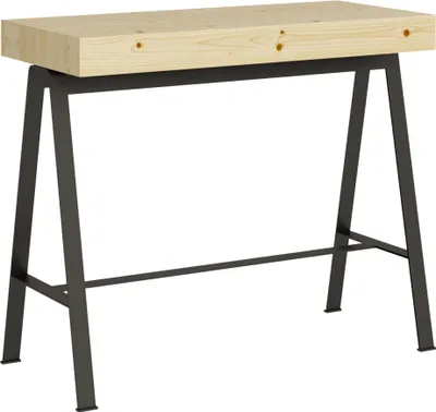 Zdjęcie produktu dla ITAMOBY - Konsola rozkładana 90x40/300 cm Banco Dąb naturalny rama w kolorze Antracytu