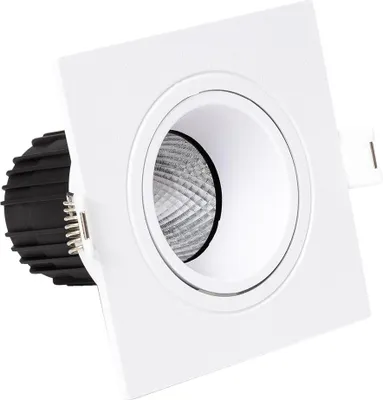 Produktbild von LED Downlight Quadratisch Schwenkbar 9W Schnitt Ø 75 mm 4000K Weiß Neutralweiß