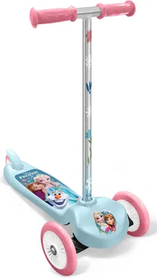 Produktbild von Kinderroller, 3 Räder, Frozen/Die Eiskönigin Design, Blau, ABEC 5 Kugellager, Fußbremse hinten