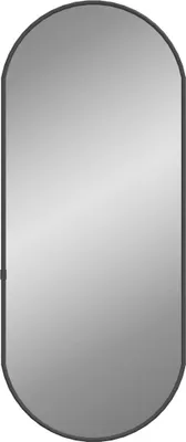 Obrázek produktu pro vidaXL Nástěnné zrcadlo černé 60x25 cm oválné