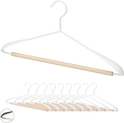 Produktbild von Famanu Kleiderbügel Set 10 Stück - Breite 43 cm, Weiß