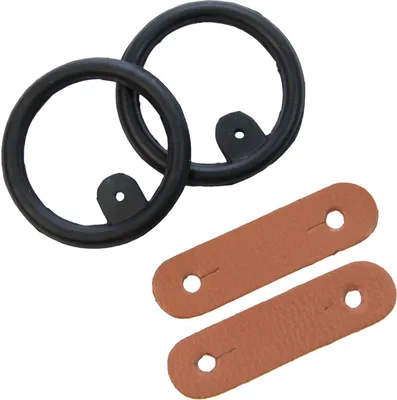 Produktbild von Waldhausen Ersatzteil Set für Sicherheitssteigbügel Gummiringe Lederschlaufe, Größe:One Size