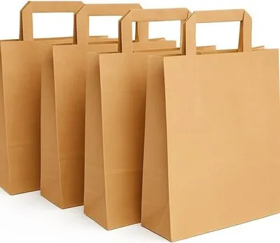 Obrázok produktu pre Papierová taška na darčeky s plochými uchami 180 x 80 x 220 hnedá 250 kusov