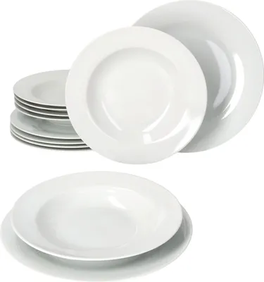 Produktbild von Basic 12tlg Tafel Service Porzellan für 6 Personen - 2256040