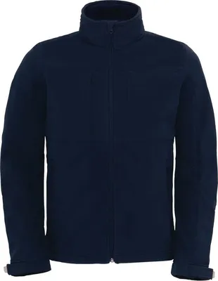 Produktbild von Herren-Softshelljacke, Kapuze - B&C HOODED SOFTSHELL/M - navy - Größe S