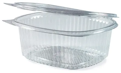 Produktbild von 50x Feinkostbecher oval klar mit Deckel 2000 ml (PET)