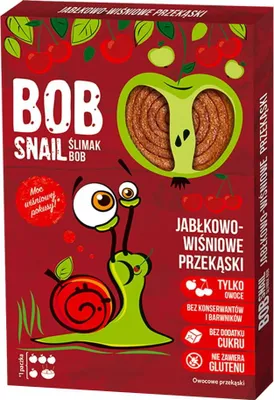 Produktbild von Apfel-Kirsch-Snack 60g Bob Snail