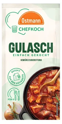 Zdjęcie produktu dla Ostmann Przyprawa do gulaszu szefa kuchni pikantno-pikantna 12g