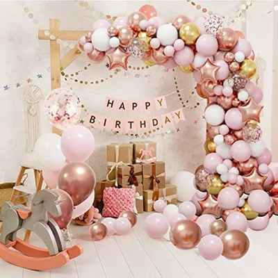 Produktbild von ZESTAW 82 sztuk balonów girlanda łuk balonowy urodziny ślub baby shower zestaw do dekoracji dziecko