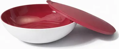 Produktbild von TUPPERWARE Allegra 1,5 L rot weiß Schüssel Schale