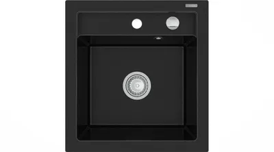 Produktbild von Mexen Vito 1-Becken-Granit-Spüle 520 x 490 mm, Schwarz - 6503521000-77