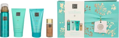 Zdjęcie produktu dla Rituals Karma Set Shimmering Body OIl 30 ml/Piankowy żel pod prysznic 50 ml/Delikatna pasta peelingująca do ciała 70 ml/24h Nawilżający balsam do ciała 70 ml 220 ml