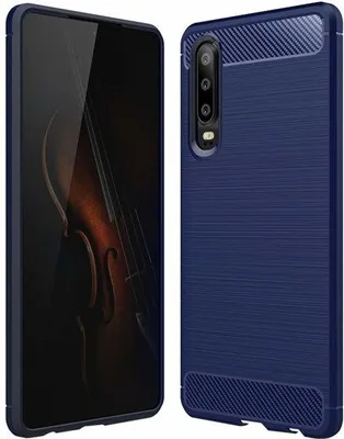 Produktbild von Carbon Shield TPU Hülle für Huawei P30 - Dunkelblau KP19412