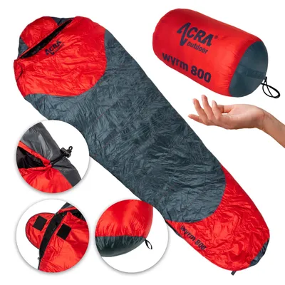 Obrázek produktu pro Acra péřový spací pytel Wyrm 800 - 225 cm, kachní peří
