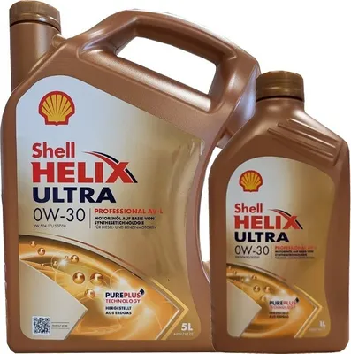 Produktbild von Shell Helix Ultra Professional AV-L - 0W-30  1x5 +1x1Liter
