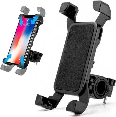 Zdjęcie produktu dla Uchwyt na telefon do motocykla, możliwość obrotu o 360°, stabilny i niezawodny, kompatybilny z urządzeniami iOS i Android, przeznaczony dla telefonów o przekątnej ekranu od 3,5 do 7 cali, uchwyt na telefon do rowerów