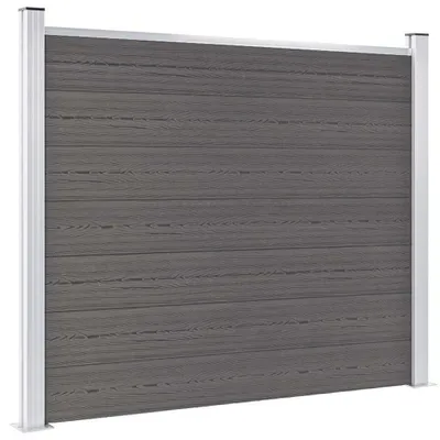 Produktbild von vidaXL Zaunelement WPC 180x146 cm Grau