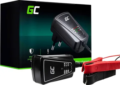 Produktbild von Green Cell-Ladegerät (AGM, Gel, MF, SLA, VRLA) Automatische Kompensation Spannung 6V / 12V (1A) Batterieladegerät für Auto UPS Motorroller Motorrad