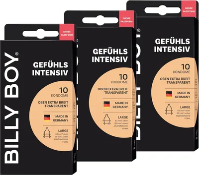Produktbild von BILLY BOY VIEL GEFÜHLSINTENSIV 10ER (3er Pack)