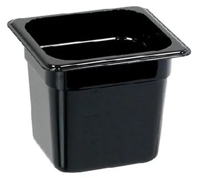 Obrázok produktu pre Gastronádoby, séria STANDARD, polykarbonát, čierne, GN 1/6 (150 mm)