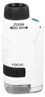 Tragbares Mikroskop 60-120x mit LED-Licht, Taschenformat