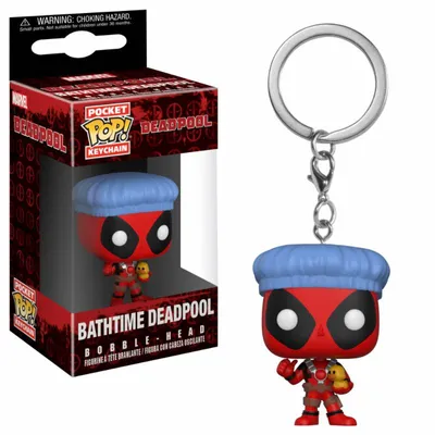 Productafbeelding van Funko Deadpool Playtime Pocket POP! Vinyl sleutelhanger, Deadpool Bathtime, 4 cm, FK31734