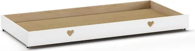 Produktbild von Bettschublade Kamila 196x94x19 Massivholz+Holzwerkstoff Weiß