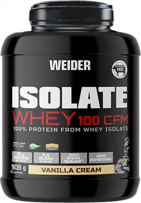 Produktbild von Weider Isolate Whey 100 CFM (908g) Vanilla Cream - Eiweiße - Molkenprotein-Isolat