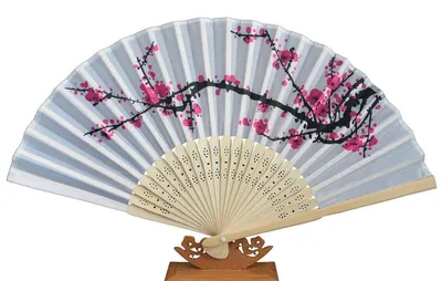 Produktbild von 565, 1 Stk. Hand Deko Sommer Fächer Blumen Motive Retro Design Sommerfächer
