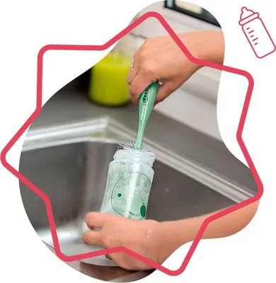 Obrázek produktu pro Kartáč na láhve 2v1
