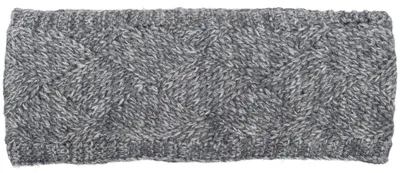 Produktbild von styleBREAKER Damen Strick Stirnband Rauten Fleece, Grau