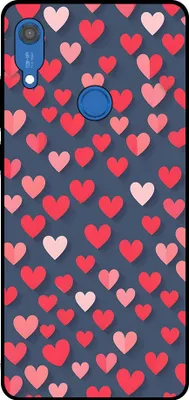 Produktbild von Smartphonica Telefon Fall passt Huawei Y6S mit rosa und roten Herzen Impressum - TPU Backcover Fall mit rosa und roten Herzen Design