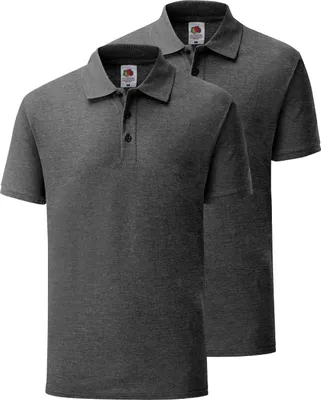 Produktbild von Doppelpack Fruit of the Loom 65/35 Polo + GRATIS MyShirt Stoffbeutel