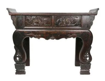 Produktbild von Fine Asianliving Antiker Chinesischer Altartisch Handgeschnitzt Hartholz B139xT38xH102cm