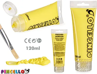 Obrázek produktu pro Akrylová malba Pincello AC120-9 Yellow 120 ml