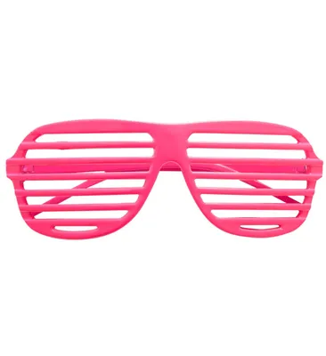 Produktbild von BRILLE JALOUSIEN DISCO 80er Neon Pink Party