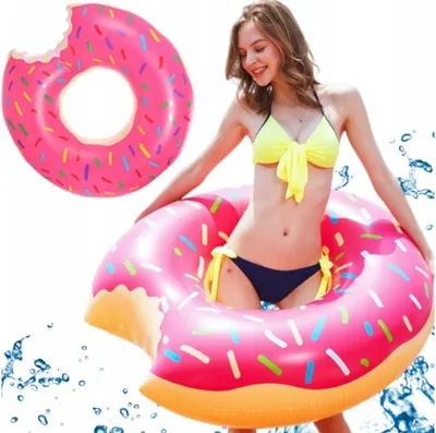 Immagine prodotto di Grosses Schwimmrad Rosa Donut 120Cm